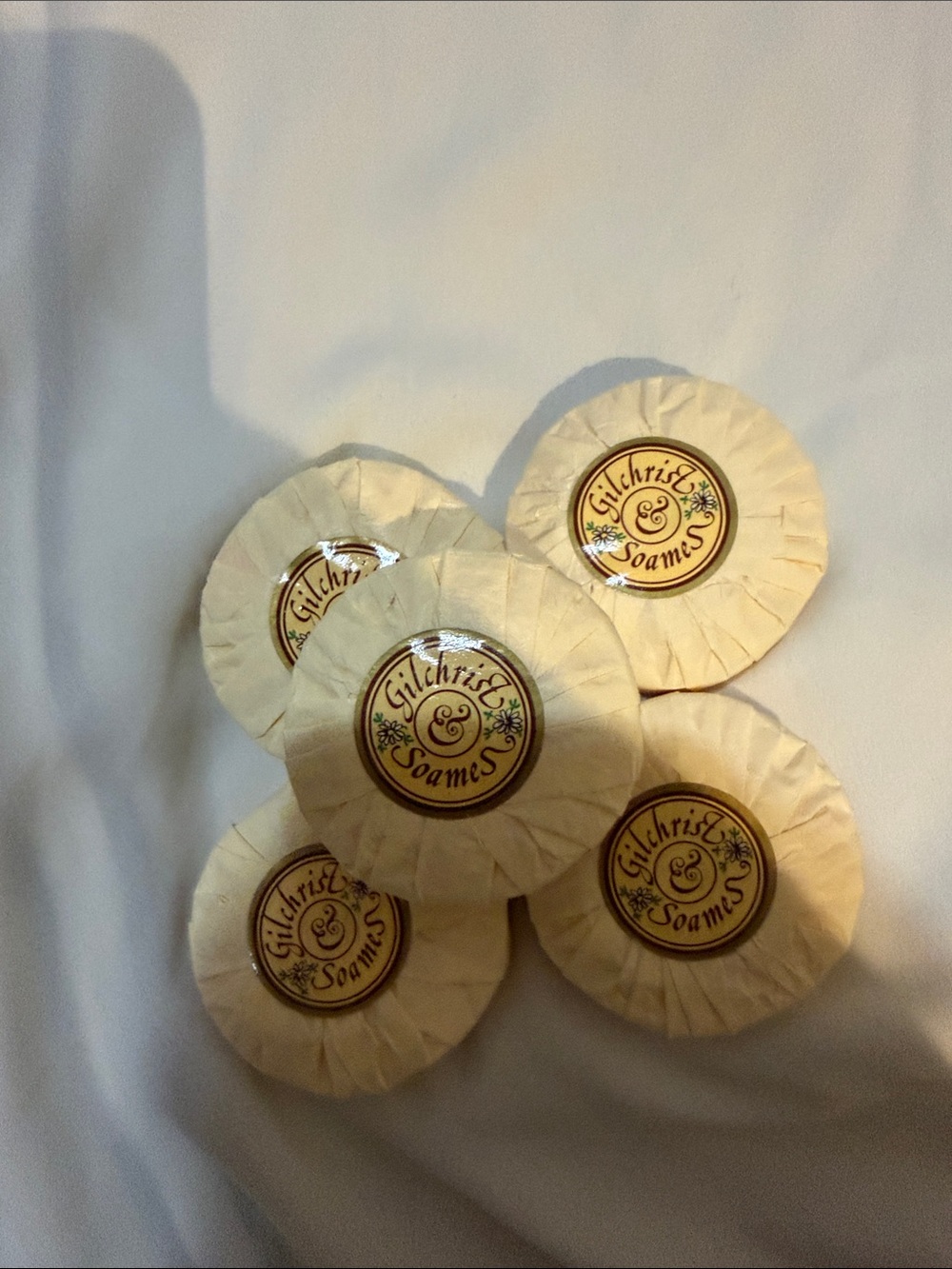 Gilchrist & Soames Vintage Wrapped Round Soaps NEW Set 5